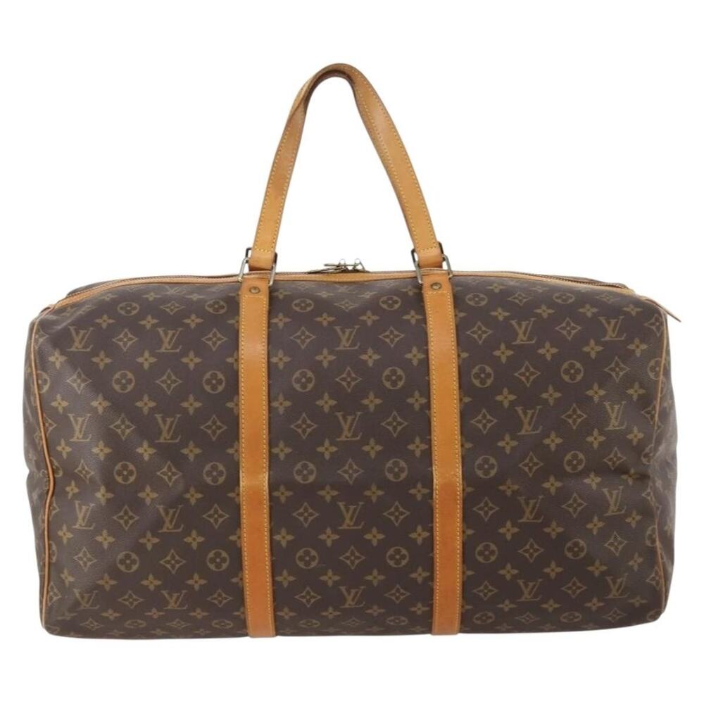 Louis Vuitton Monogram Sac Souple 55 Boston Bag Brown
